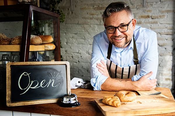 A baker in his Bakery