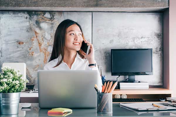 Woman on the phone