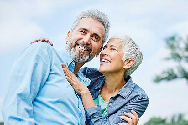 Older Couple Hugging