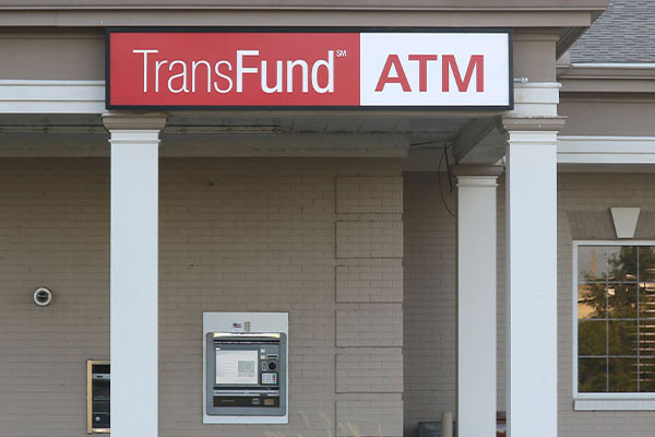 ATM at the bank